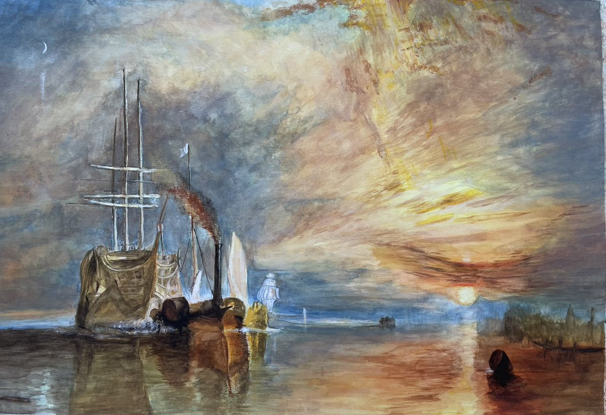 Copy of “The Fighting Temeraire” by JMW Turner.イメージ